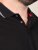 D555 Potts Jersey Polo With Jacquard Collar & Cuffs Svart - Polo- & piqueskjorter - Poloskjorte i store størrelser - 2XL-8XL
