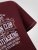 D555 Baldwin Grumpy Old Man Club Print Crew Neck T-shirt Burgundy/ Black Twist - T-skjorter - Store T-skjorter - 2XL-14XL