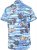 D555 CHARFORD Hawaiian Reverse Printed Shirt - Skjorter - Store skjorter - 2XL-8XL