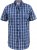 D555 Walcot Check Button Down Collar S/S Shirt Navy - Skjorter - Store skjorter - 2XL-8XL