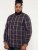 D555 Gladstone Check Button Down Collar Shirt - Skjorter - Store skjorter - 2XL-8XL