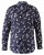 D555 Rooksey Floral Print Shirt Navy - Skjorter - Store skjorter - 2XL-8XL