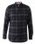 D555 Harwich Flannel Check Shirt Black - Skjorter - Store skjorter - 2XL-8XL