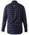 D555 Dovercourt Flannel Check Shirt Blue and Black - Skjorter - Store skjorter - 2XL-8XL