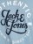 Jack & Jones JJMOON T-shirt Faded Denim - T-skjorter - Store T-skjorter - 2XL-14XL