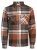 Jack & Jones Darren Flannel Overshirt brun - Skjorter - Store skjorter - 2XL-8XL