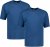 Adamo Marlon Comfort fit 2-pack T-shirt Denim Blue - T-skjorter - Store T-skjorter - 2XL-14XL
