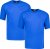 Adamo Marlon Comfort fit 2-pack T-shirt Royal Blue - T-skjorter - Store T-skjorter - 2XL-14XL