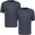 Adamo Marlon Comfort fit 2-pack T-shirt Charcoal - T-skjorter - Store T-skjorter - 2XL-14XL