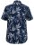 D555 FINLEY Hawaiian AO Print Shirt Navy - Skjorter - Store skjorter - 2XL-8XL