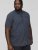 D555 BRODY S/S Micro AO Print Shirt Navy - Skjorter - Store skjorter - 2XL-8XL