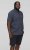D555 BRODY S/S Micro AO Print Shirt Navy - Skjorter - Store skjorter - 2XL-8XL