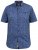 D555 KYLE S/S Micro AO Print Shirt Blue - Skjorter - Store skjorter - 2XL-8XL