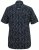 D555 BEAU S/S AO Leaf Print Shirt Navy - Skjorter - Store skjorter - 2XL-8XL