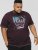 D555 NOVA Cali Surf Printed Crew Neck T-Shirt Plum - T-skjorter - Store T-skjorter - 2XL-14XL