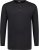 Adamo Sven Regular fit Serafino Long sleeve T-shirt Black - T-skjorter - Store T-skjorter - 2XL-14XL