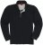 Adamo Peter Comfort fit Long sleeve Polo Black - Polo- & Piqueskjorter - Poloskjorte i store størrelser - 2XL-8XL