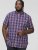 D555 ROYSTON S/S Shirt Navy - Skjorter - Store skjorter - 2XL-8XL