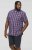 D555 ROYSTON S/S Shirt Navy - Skjorter - Store skjorter - 2XL-8XL