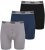 Duke Driver Boxershorts Black, Grey, Navy 3-Pack - Undertøy & badetøy - Undertøy store størrelser 