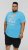 D555 AARON Surfers Paradise Printed Crew Neck T-Shirt Turquoise - T-skjorter - Store T-skjorter - 2XL-14XL
