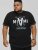 D555 BINGHAM State Of Miami Printed Crew Neck T-Shirt Black - T-skjorter - Store T-skjorter - 2XL-14XL