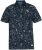 D555 ROLAND Printed Polo Shirt Navy - Polo- & Piqueskjorter - Poloskjorte i store størrelser - 2XL-8XL