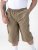 D555 Mason Capribukser med sidelommer Beige - Shorts - Store shorts - W40-W60