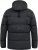 D555 DOMENIC Quilted Puffer Jacket With Half Micro Fleece Lining And Hood Black - Jakker - Store jakker - 2XL-12XL