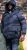 D555 DOMENIC Quilted Puffer Jacket With Half Micro Fleece Lining And Hood Black - Jakker - Store jakker - 2XL-12XL
