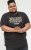 D555 EDWALTON NYCTY Camo Printed Crew Neck T-Shirt Washed Black - T-skjorter - Store T-skjorter - 2XL-14XL