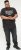 D555 EDWALTON NYCTY Camo Printed Crew Neck T-Shirt Washed Black - T-skjorter - Store T-skjorter - 2XL-14XL