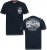 D555 GRAHAM YOSEMITE Chest And Back Printed Crew Neck T-Shirt Navy - T-skjorter - Store T-skjorter - 2XL-14XL