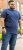 D555 ORSTON Reno Fabric Crew Neck T-Shirt With Chest Embroidery Blue Reno - T-skjorter - Store T-skjorter - 2XL-14XL