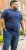 D555 ORSTON Reno Fabric Crew Neck T-Shirt With Chest Embroidery Blue Reno - T-skjorter - Store T-skjorter - 2XL-14XL