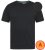 D555 Motherwell Thermal Short Sleeve T-Shirt Black - Undertøy & badetøy - Undertøy store størrelser 