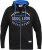 D555 LINGARD Full Zip Hoody With Original Chest Print Black - Gensere og hettegensere - Store hettegensere - 2XL-14XL