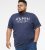 D555 Cropwell T-skjorte med fisketrykk marineblå - T-skjorter - Store T-skjorter - 2XL-14XL