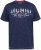 D555 Cropwell T-skjorte med fisketrykk marineblå - T-skjorter - Store T-skjorter - 2XL-14XL