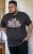D555 LORNE Motor Bike Splatter Printed Crew Neck T-Shirt Washed Black - T-skjorter - Store T-skjorter - 2XL-14XL
