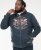 D555 HAMILTON Full Zip Hoody With Authentic 1996 Chest Print Denim - Gensere og hettegensere - Store hettegensere - 2XL-14XL