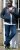 D555 HAMILTON Full Zip Hoody With Authentic 1996 Chest Print Denim - Gensere og hettegensere - Store hettegensere - 2XL-14XL