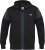 D555 DEAN Couture Zip Through Hoody With Woven Contrast Fabric Trim Black - Gensere og hettegensere - Store hettegensere - 2XL-14XL