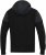 D555 DEAN Couture Zip Through Hoody With Woven Contrast Fabric Trim Black - Gensere og hettegensere - Store hettegensere - 2XL-14XL