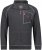 Adamo Manuel Sweatshirt with Zipper Charcoal - Gensere og Hettegensere - Store hettegensere - 2XL-14XL