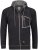 Adamo Michael Hoodie with Zipper Black - Gensere og hettegensere - Store hettegensere - 2XL-14XL