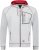 Adamo Michael Hoodie with Zipper Grey - Gensere og Hettegensere - Store hettegensere - 2XL-14XL