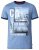 D555 Howie Fine Stripe T-shirt Blue - T-skjorter - Store T-skjorter - 2XL-8XL