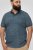 D555 Woolwich AOP Polo Shirt With Ribbed Collar Blue - Polo- & piqueskjorter - Poloskjorte i store størrelser - 2XL-8XL