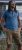 D555 Woolwich AOP Polo Shirt With Ribbed Collar Blue - Polo- & piqueskjorter - Poloskjorte i store størrelser - 2XL-8XL